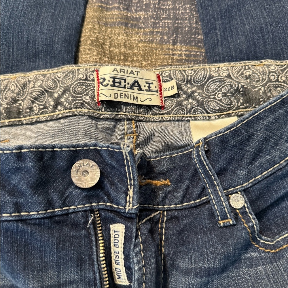 Ariat Real Denim Mid Rise Bootcut Women's Jeans - Dark Blue